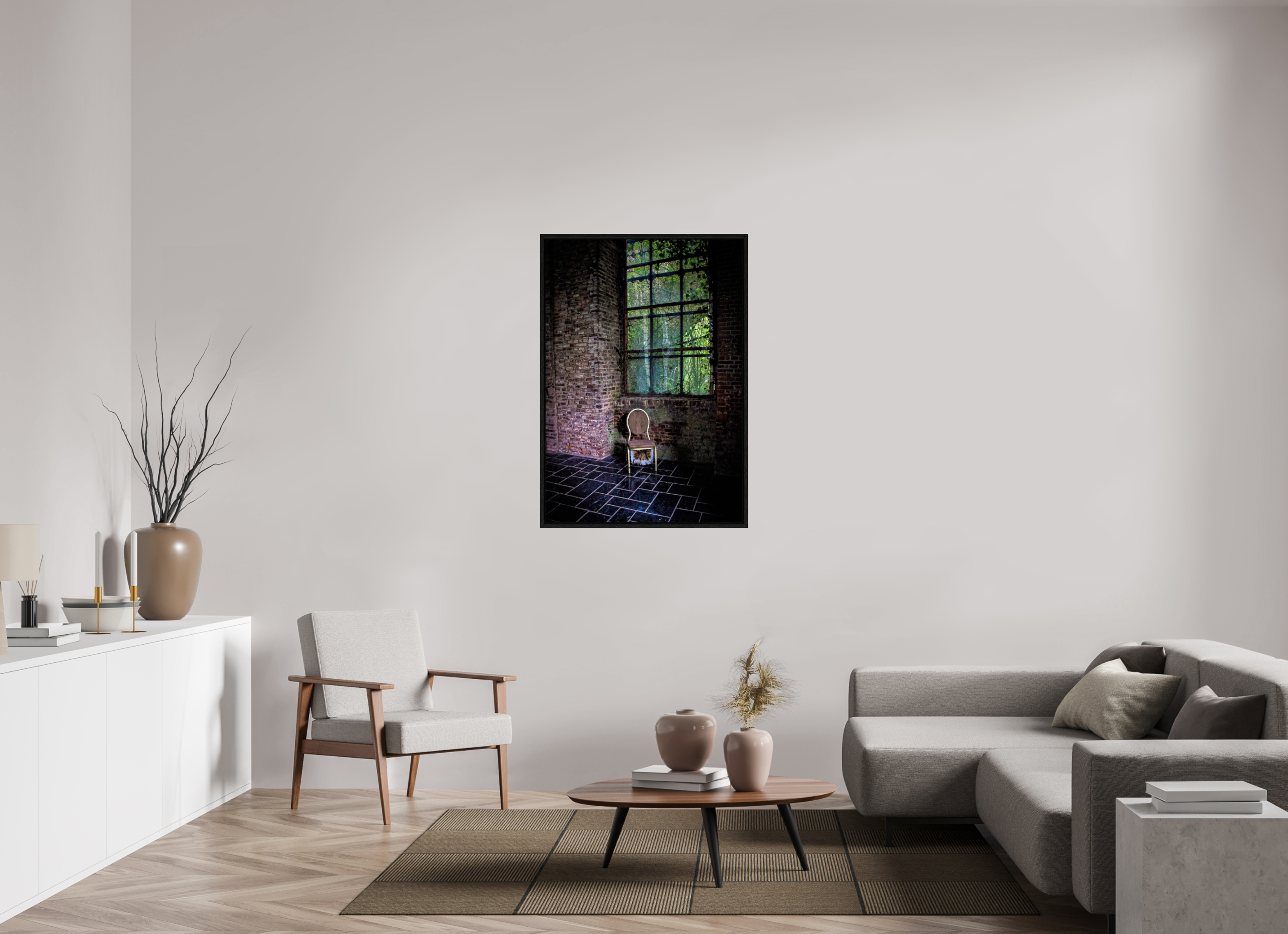 80 x 115 cm, Floater Frame Collection Velvet Silence