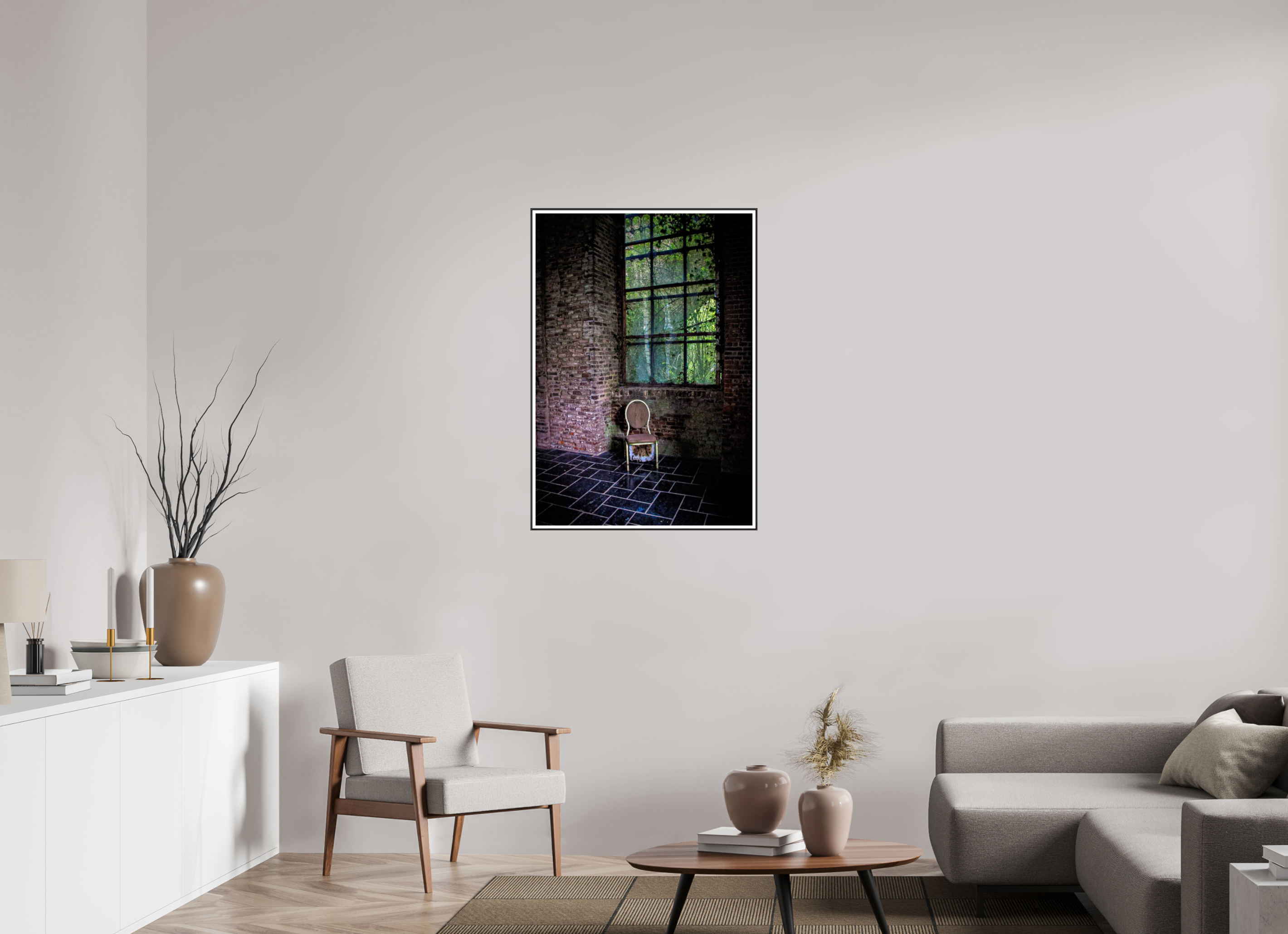 70 x 100,7 cm, Cadre Alu Collection Velvet Silence