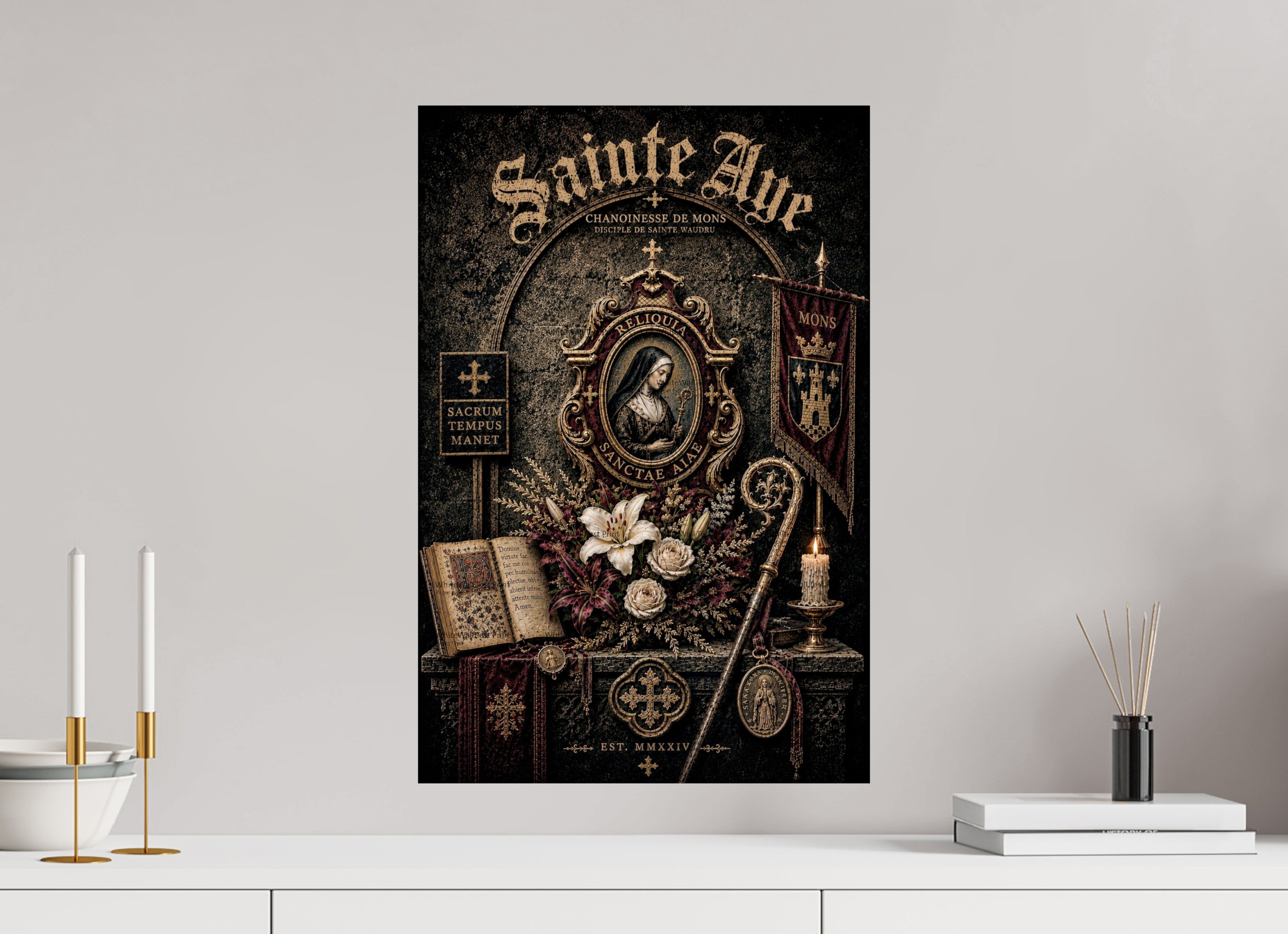 40 x 60 cm, Fine Art Noctae Relic of Faith - Sainte Aye