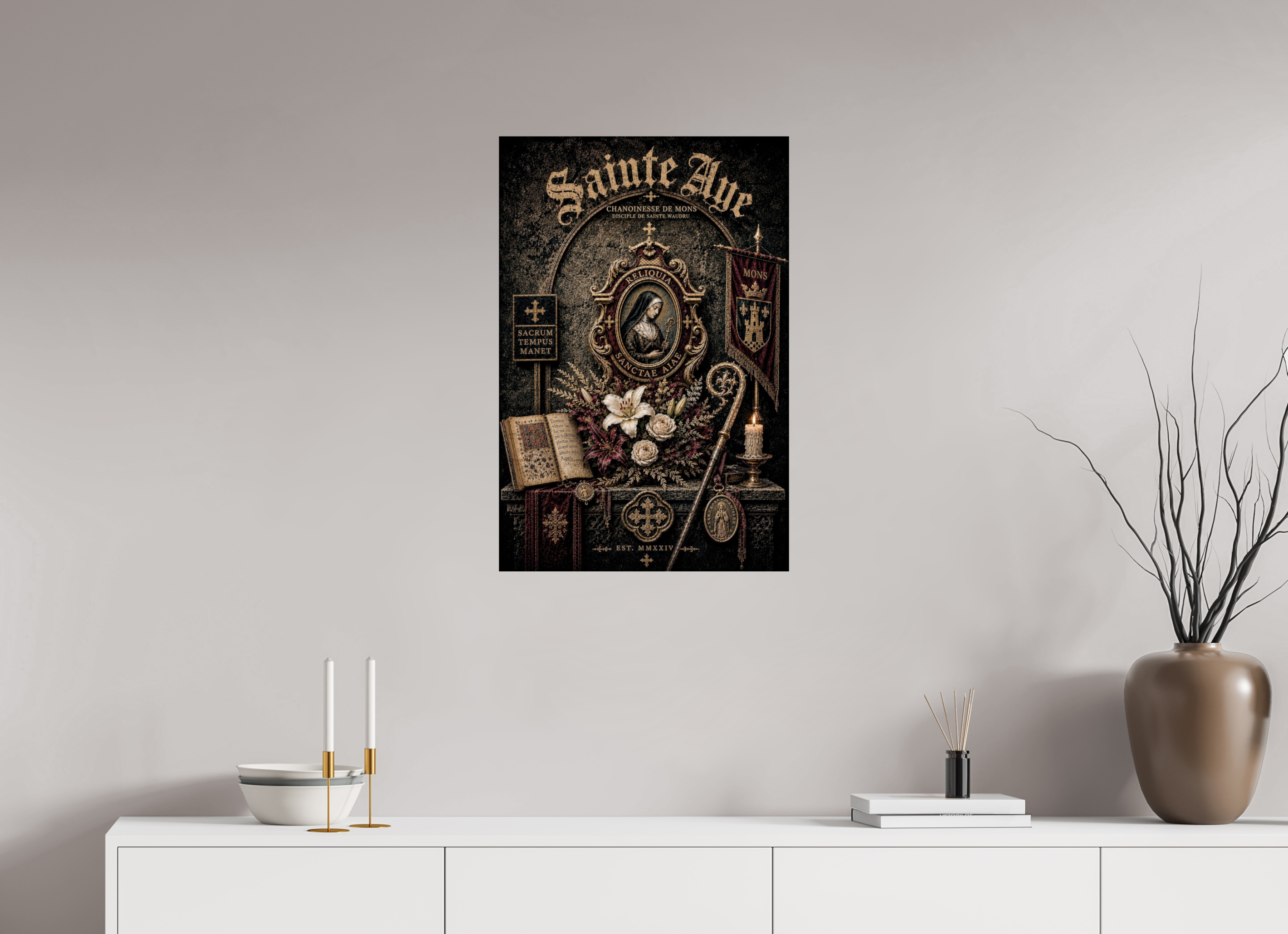 50 x 75 cm, Fine Art Noctae Relic of Faith - Sainte Aye